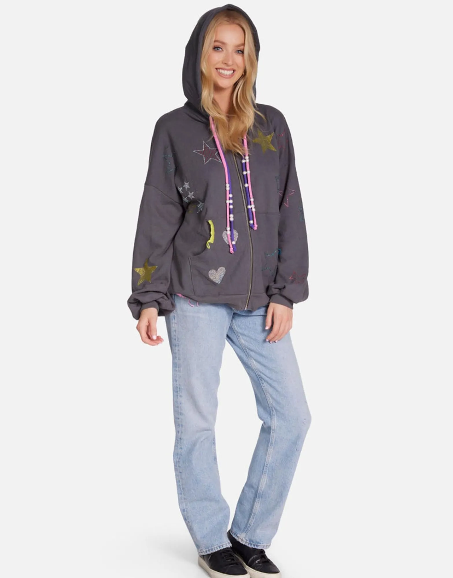 Sale Kaliyah X Star Skull Women Hoodies