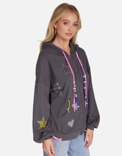 Sale Kaliyah X Star Skull Women Hoodies