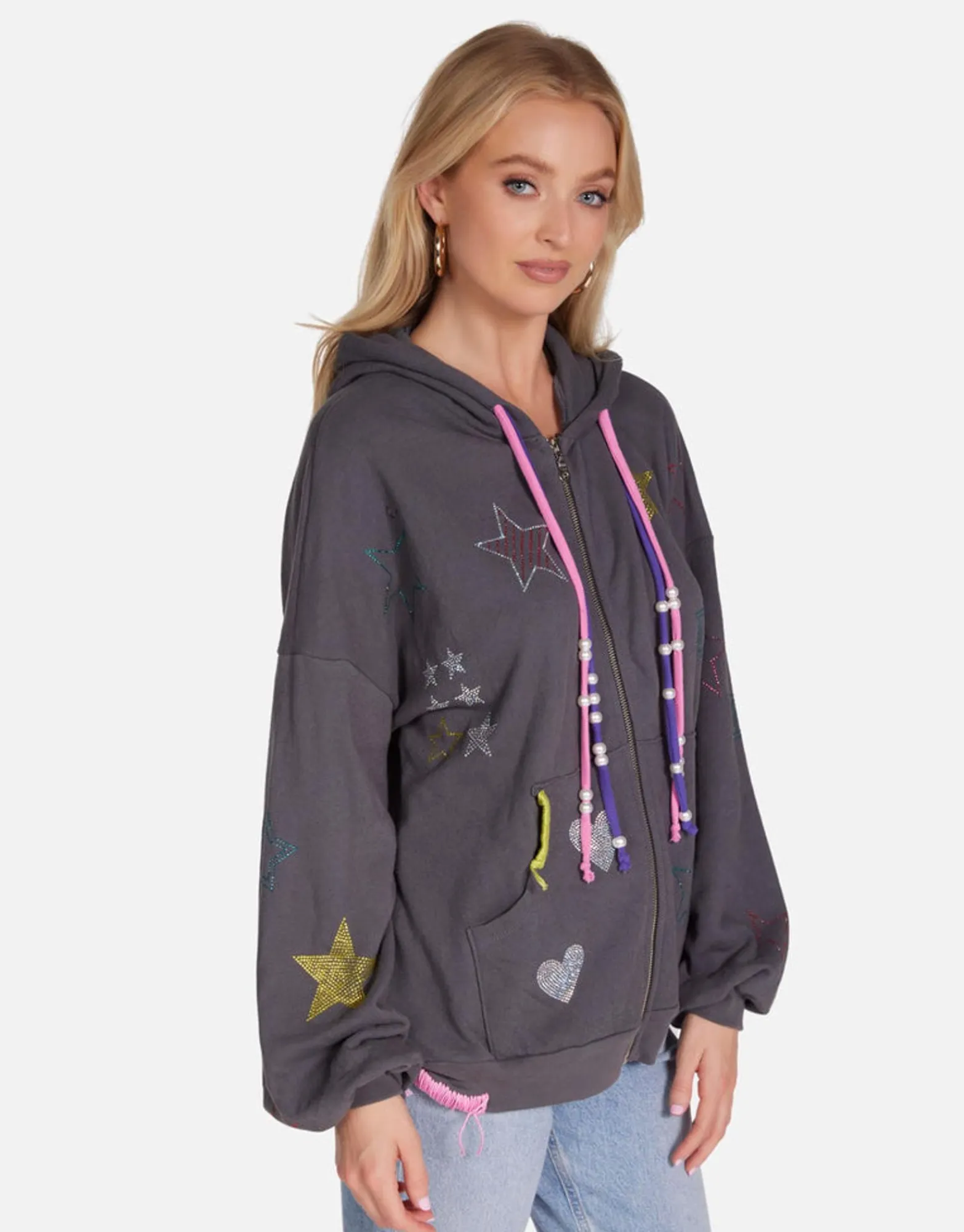 Sale Kaliyah X Star Skull Women Hoodies