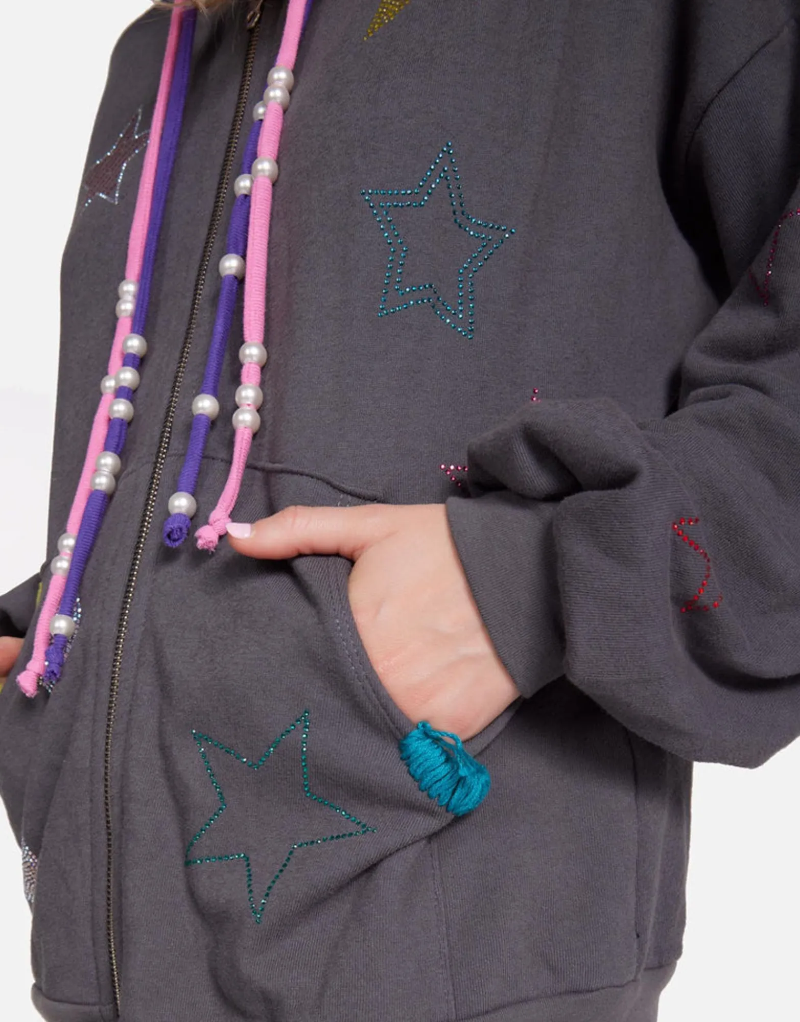 Sale Kaliyah X Star Skull Women Hoodies
