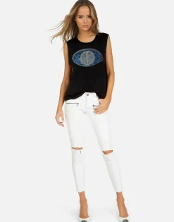 New Kel X Peace Evil Eye Women Tanks