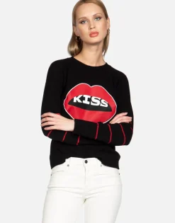 Store Kiss Lip L/S Cashmere Sweater | North By Women Sweaters & Knits