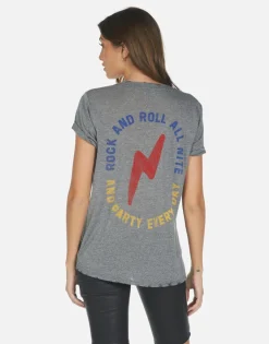 Shop Kiss Lip Rock N Roll Concert Tee | Capri By Women Short Sleeve