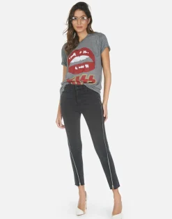 Shop Kiss Lip Rock N Roll Concert Tee | Capri By Women Short Sleeve