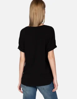 Clearance Kiss Lip S/S V-Neck Tee | Brixton By Women Short Sleeve