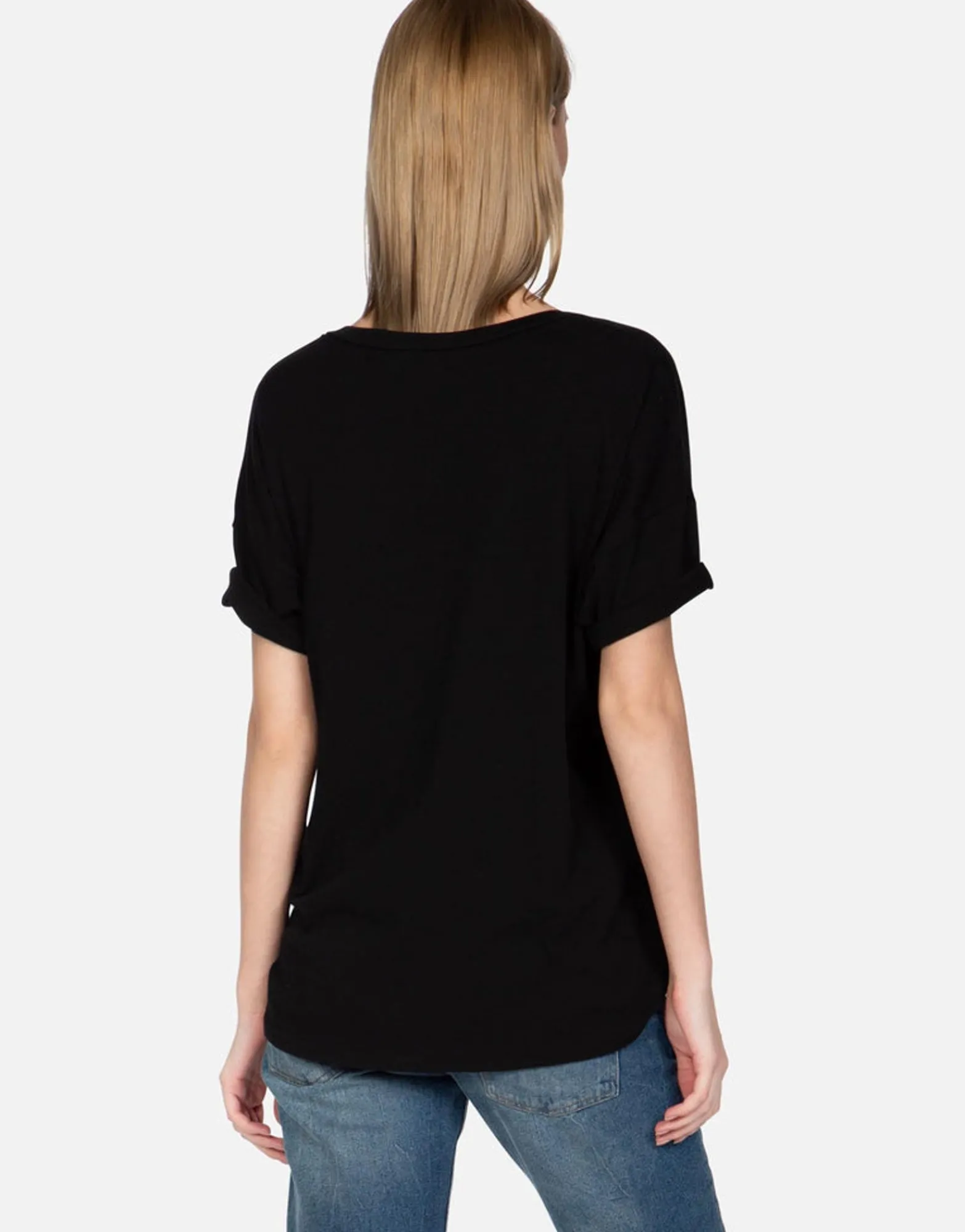 Clearance Kiss Lip S/S V-Neck Tee | Brixton By Women Short Sleeve
