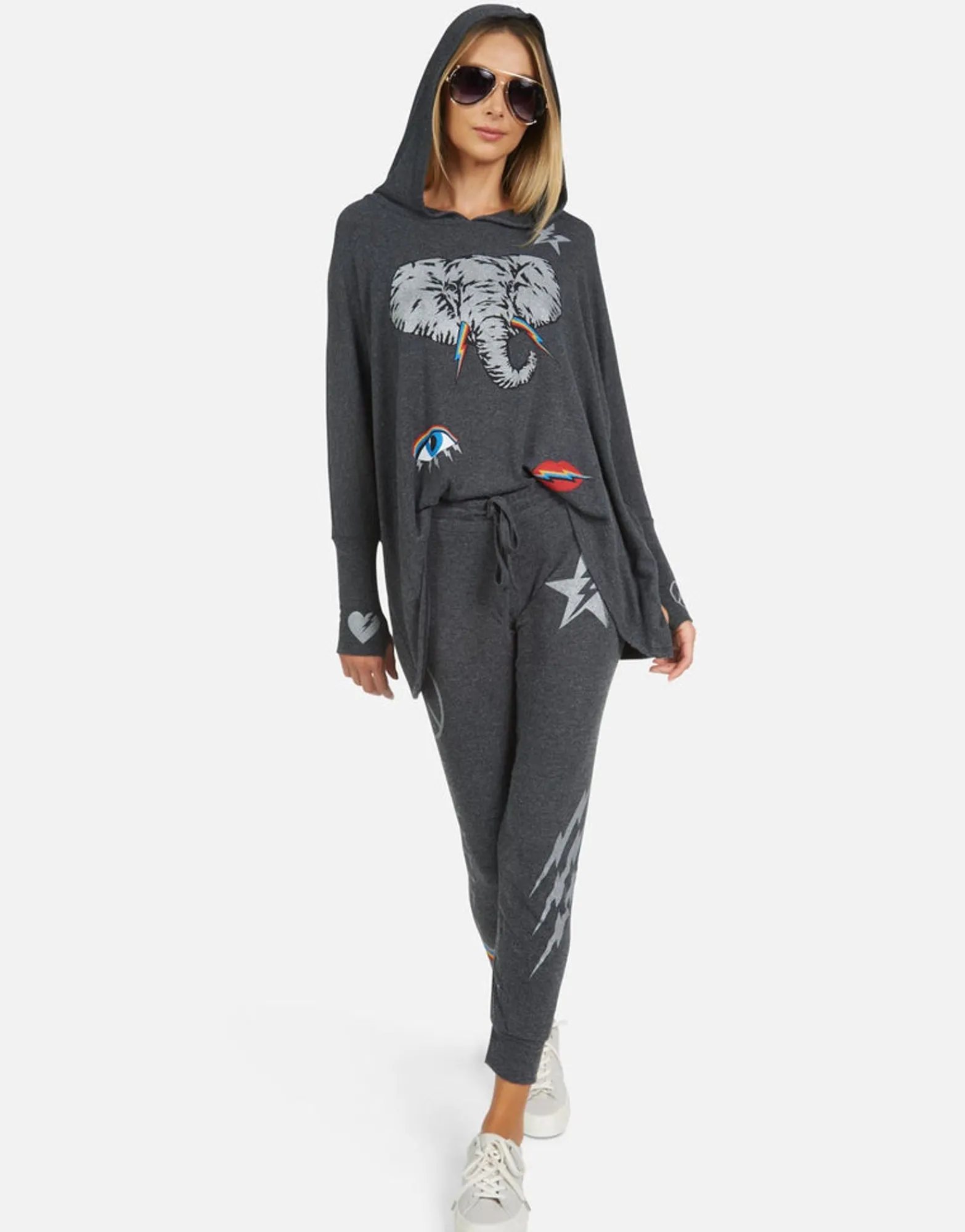 Clearance Kizzy Electric Elephant Elements Women Long Sweatpants