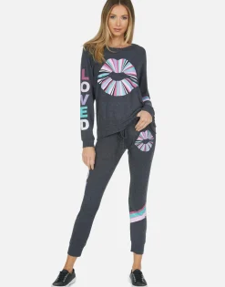 Sale Kizzy Rainbow Ray Lip Women Long Sweatpants