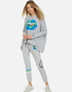 Flash Sale Kizzy World Peace Lips Women Long Sweatpants