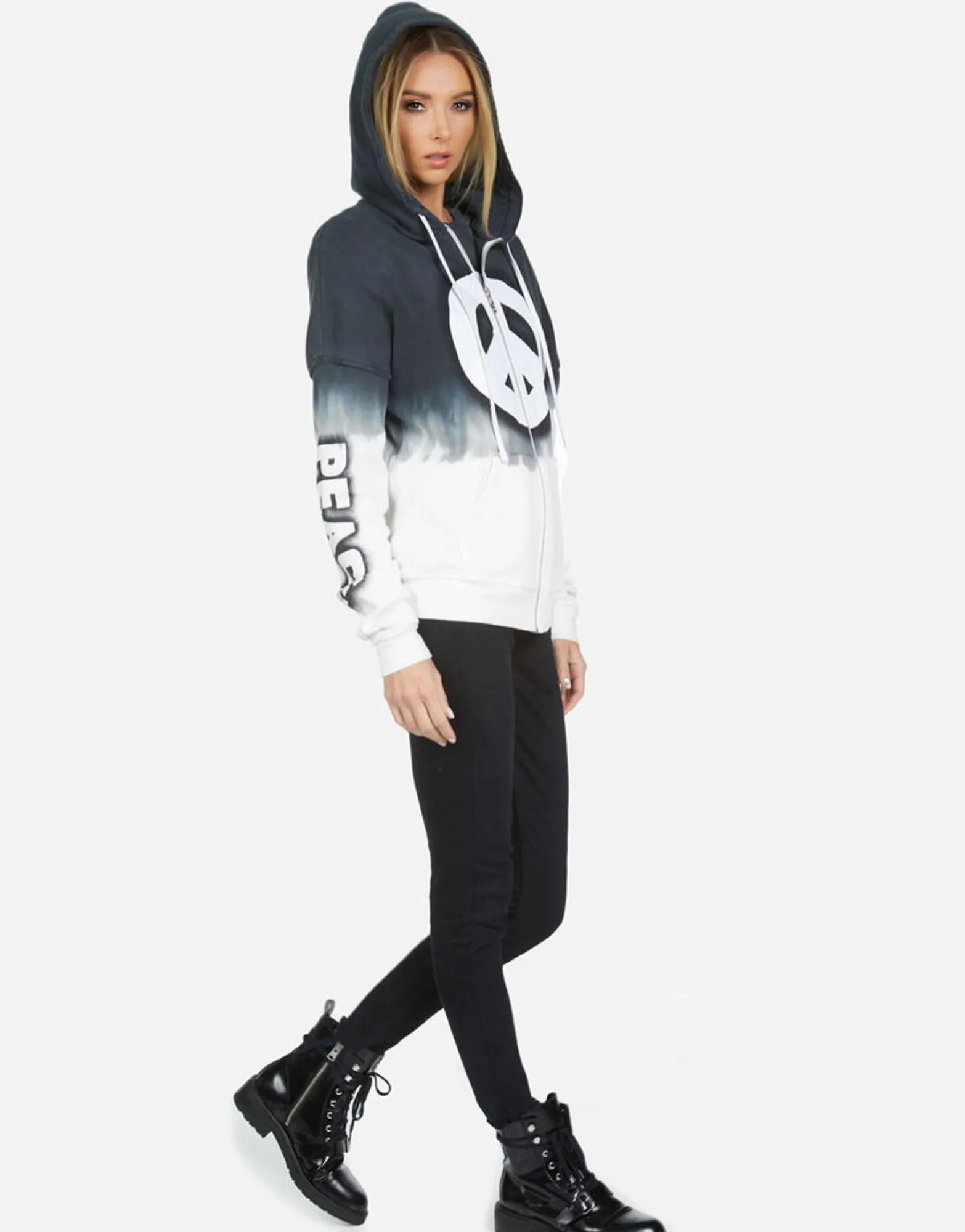Cheap Koa Airbrush Peace Women Hoodies