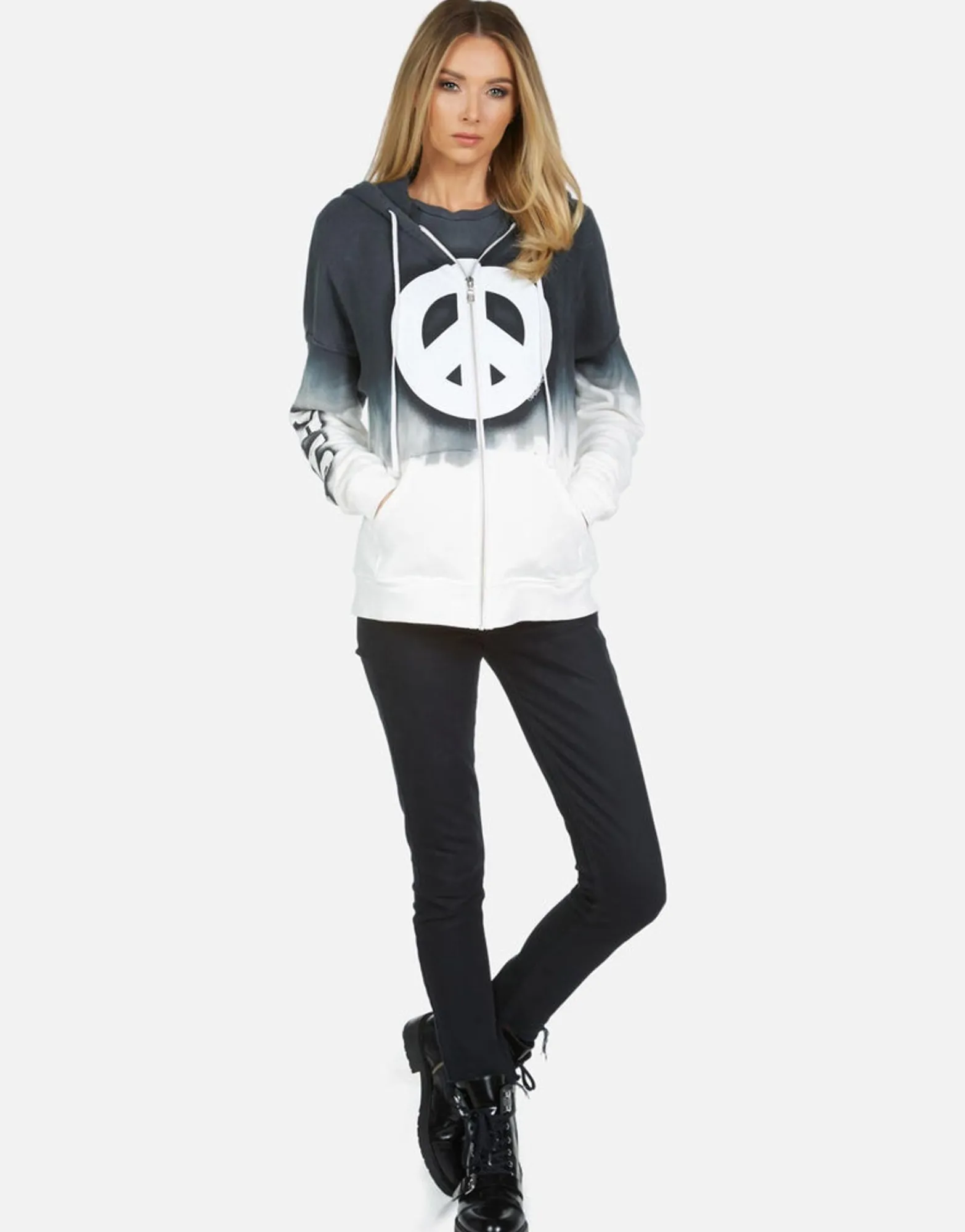 Cheap Koa Airbrush Peace Women Hoodies