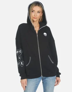 Outlet Koa Music Skull Women Hoodies