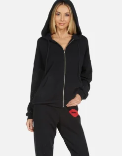 Online Koa Red Lip Women Hoodies
