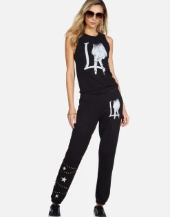 Best La Peace Finger Long Sweatpant | Brynn By Women Long Sweatpants