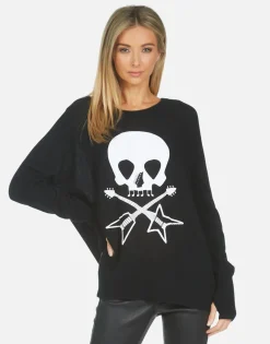 Hot Ladona Music Skull Women Sweaters & Knits