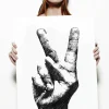 Best Canvas Peace Sign Art On Decor