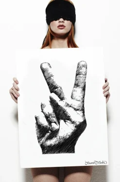 Best Canvas Peace Sign Art On Decor