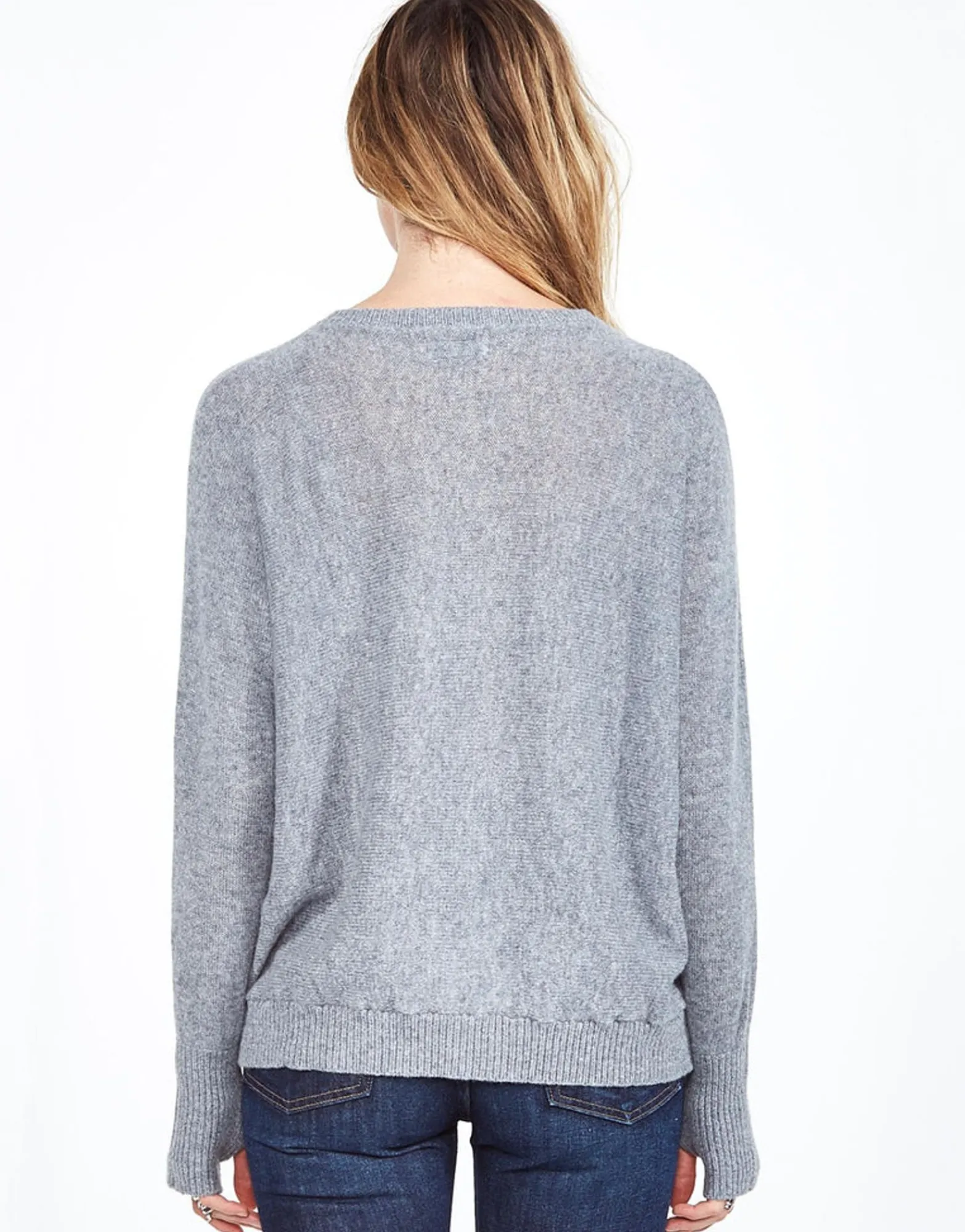 Best Ladona Vintage Peace Cashmere Sweater W/Thumbholes Women Sweaters & Knits