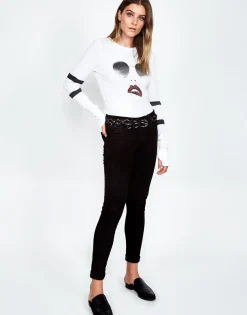 Shop Mckinley Pierced Biting Lip Face L/S Fitted Thermal Women Long Sleeve
