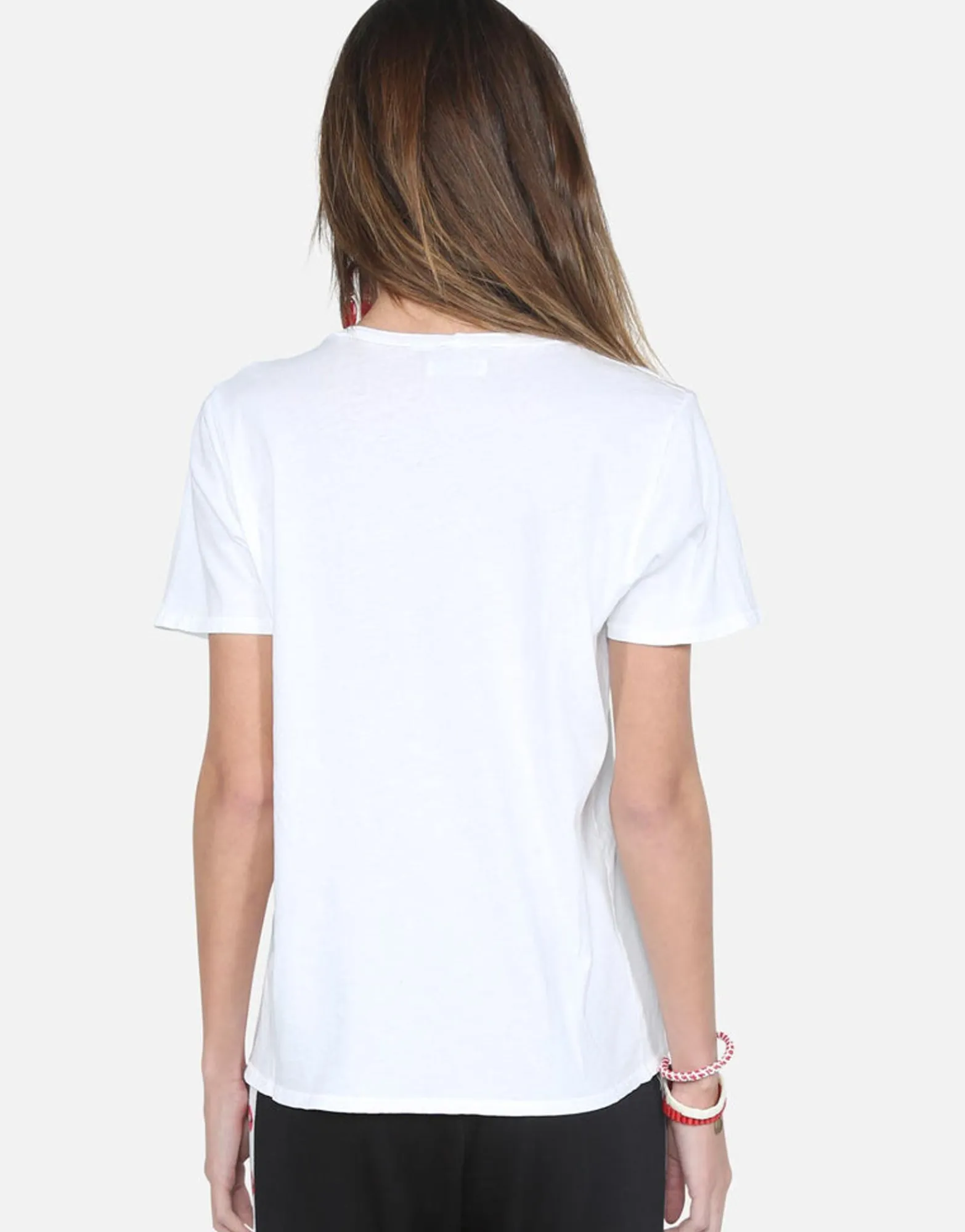 Best Sale Red Gap Mouth W/ Grommets S/S Vintage Tee - Croft Women Short Sleeve