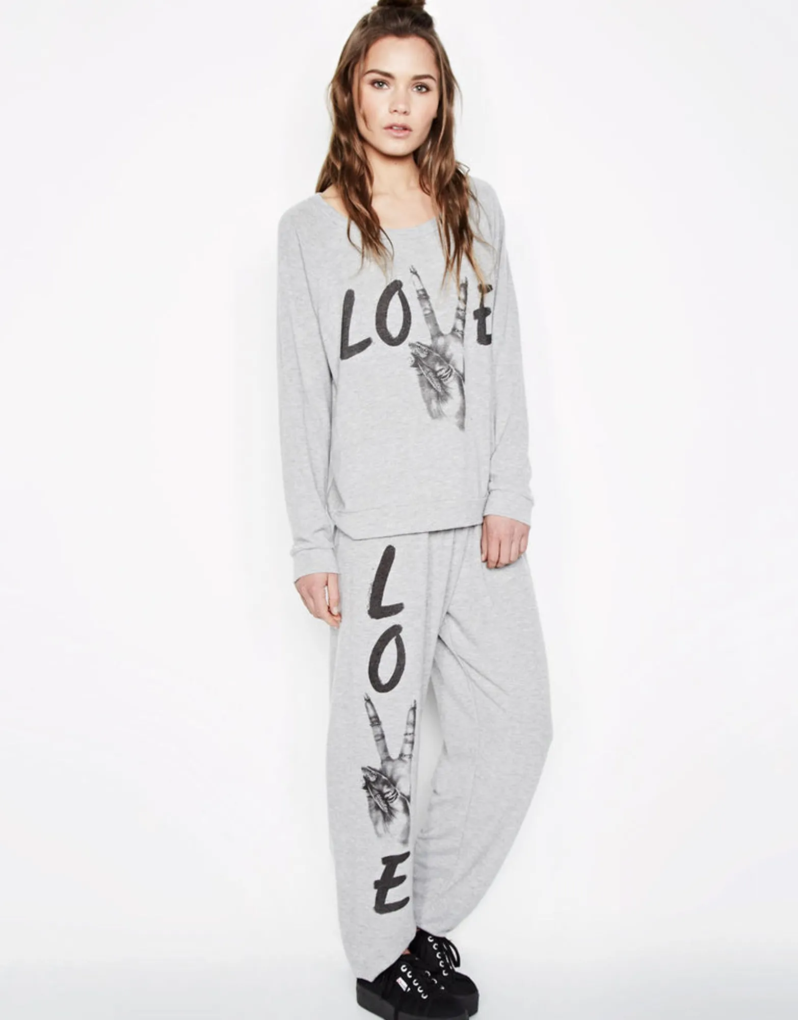 Flash Sale Tanzy Show Love Leg Long Pant For Women Women Long Sweatpants