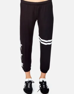Best Women'S Alana 3 Stripe Star Crop Sweat Pant Women Crop Sweatpants