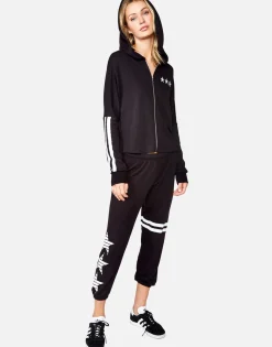 Best Women'S Alana 3 Stripe Star Crop Sweat Pant Women Crop Sweatpants