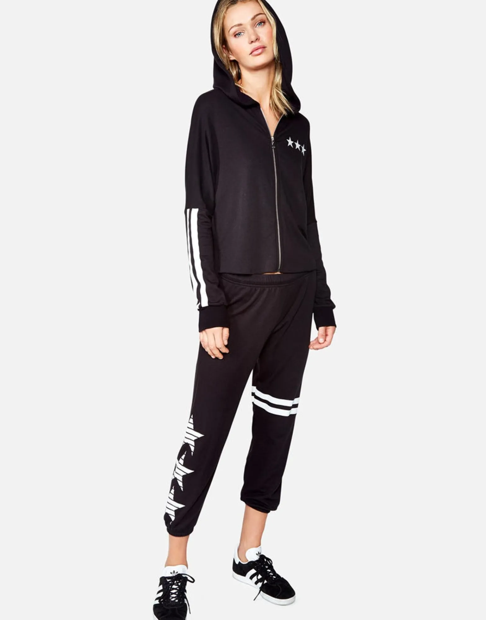 Best Women'S Alana 3 Stripe Star Crop Sweat Pant Women Crop Sweatpants