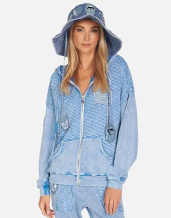 Cheap Women'S Blue Adina X All Over Denim Hats