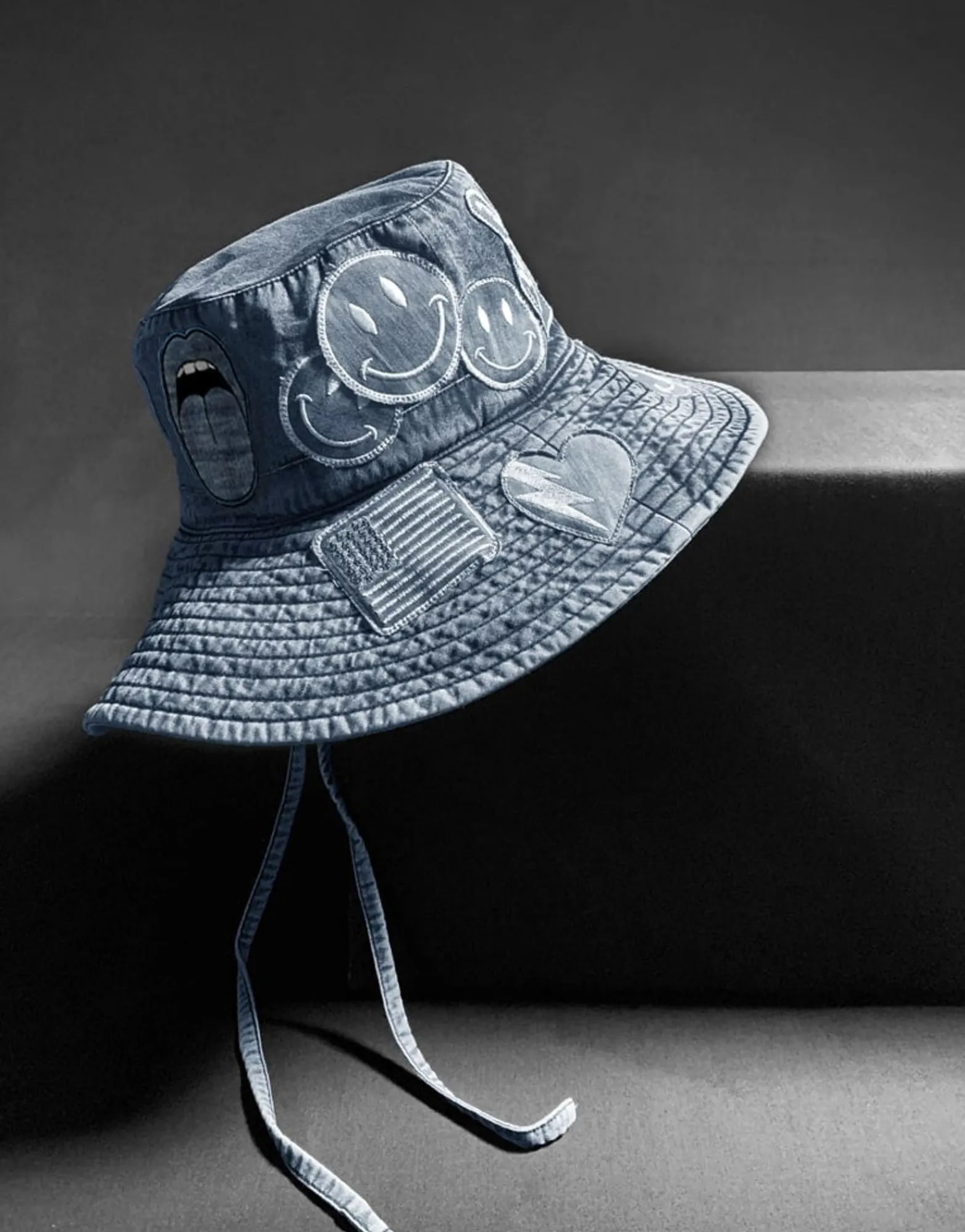 Cheap Women'S Blue Adina X All Over Denim Hats