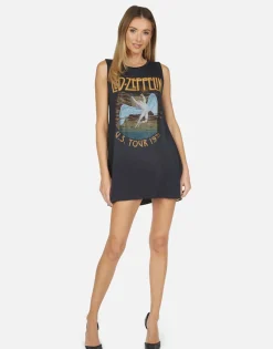 Shop Led Zeppelin 1975 Tour Vintage Mini Dress | Deanna By Women Dresses