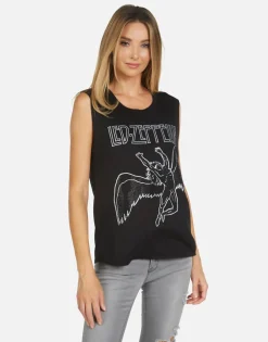 Best Led Zeppelin Outline Boyfriend Tank | Kel By Women Tanks