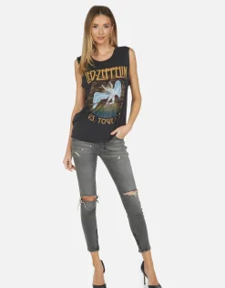 Fashion Led Zeppelin Vintage 1975 Tour Tank Top | Kel By Women Tanks