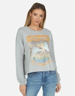 Online Led Zeppelin Vintage 1975 Tour Sweatshirt | Lee By Women Long Sleeve