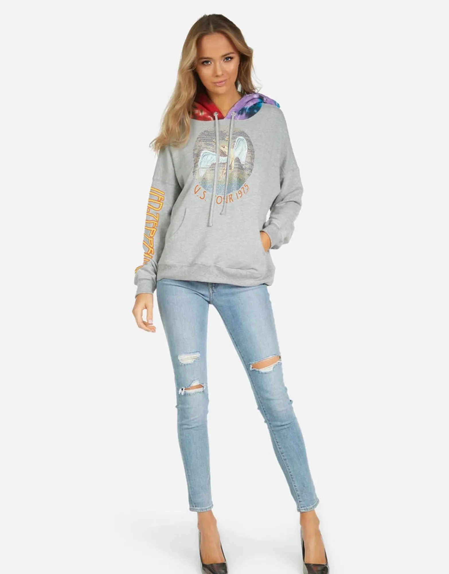 Hot Led Zeppelin Vintage 1975 Tour Hoodie | Melaniex By Women Hoodies