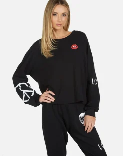 Best Lee Bling Heart Women Long Sleeve