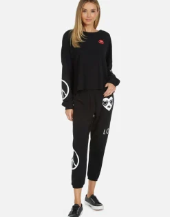 Best Lee Bling Heart Women Long Sleeve