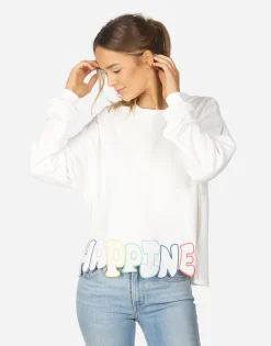 Best Lee Happiness Embroidery Women Long Sleeve