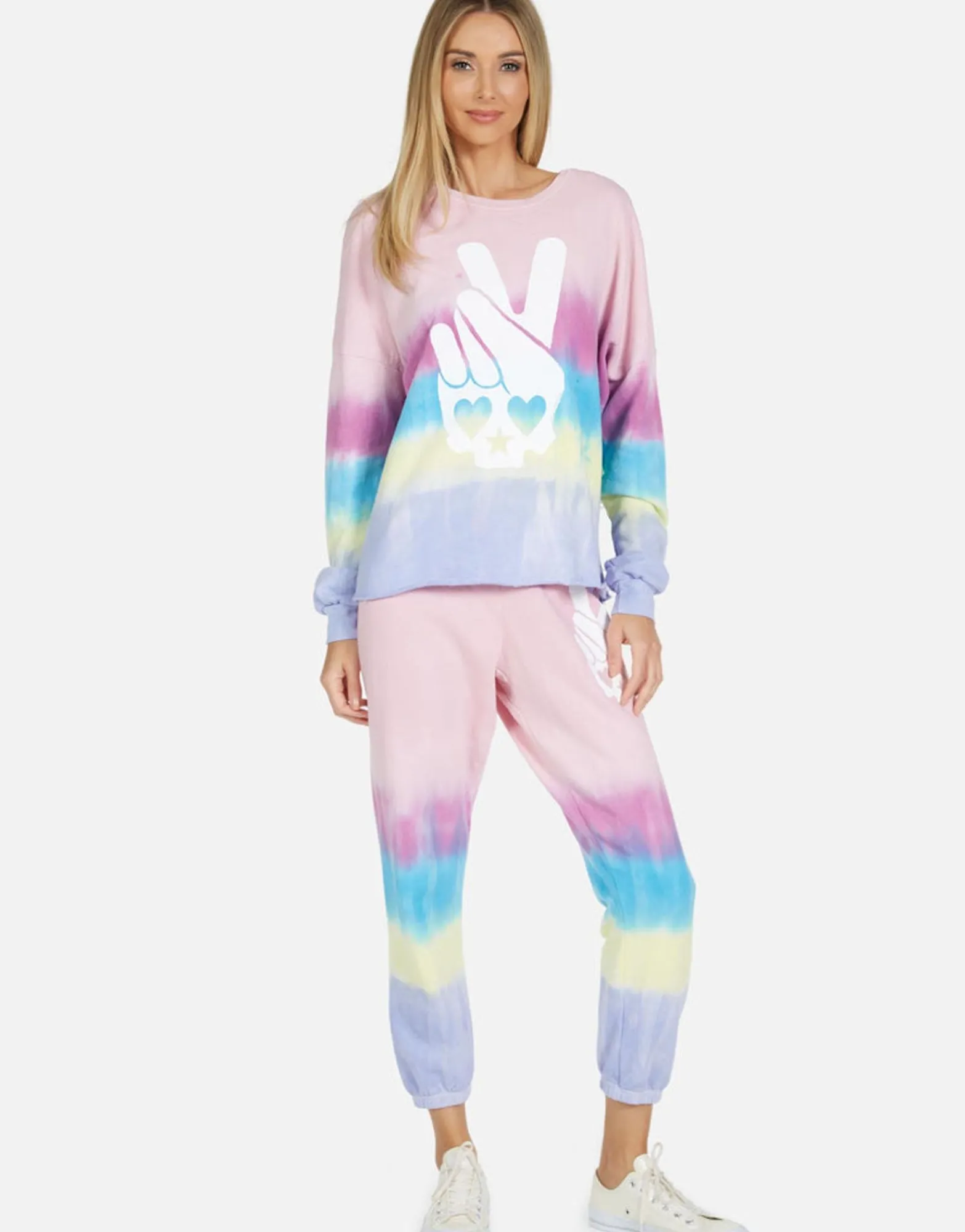 Hot Lee Skull Peace Hand Women Long Sleeve