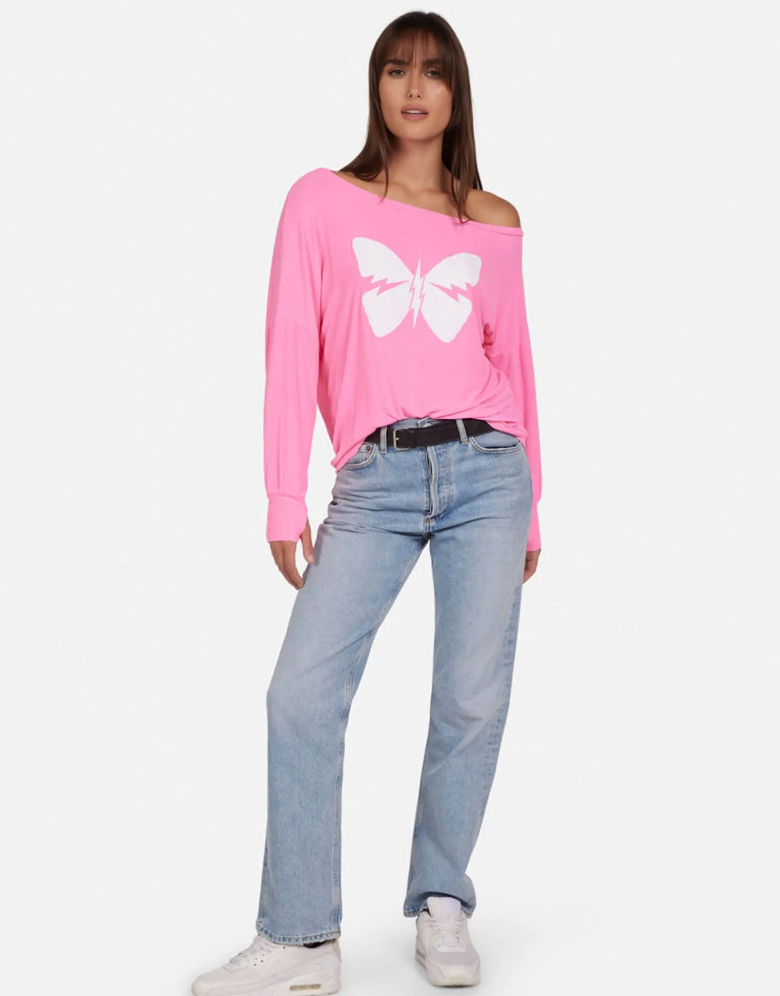 Best Lightning Butterfly Women'S Pullover Top | Krista X By Women Long Sleeve