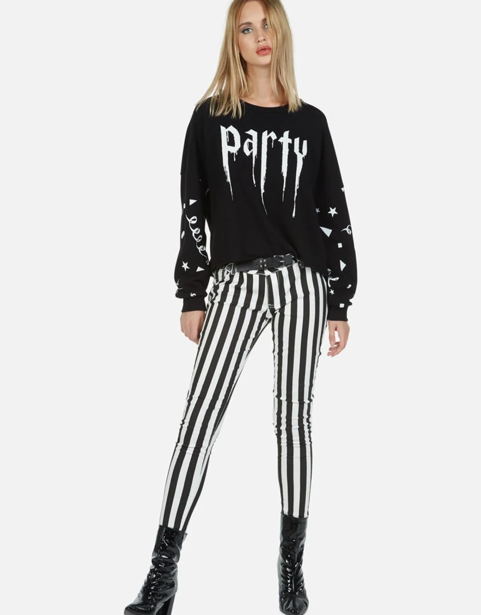 Best Lightning Skull Drop Shoulder Pullover | Lee By Women Long Sleeve