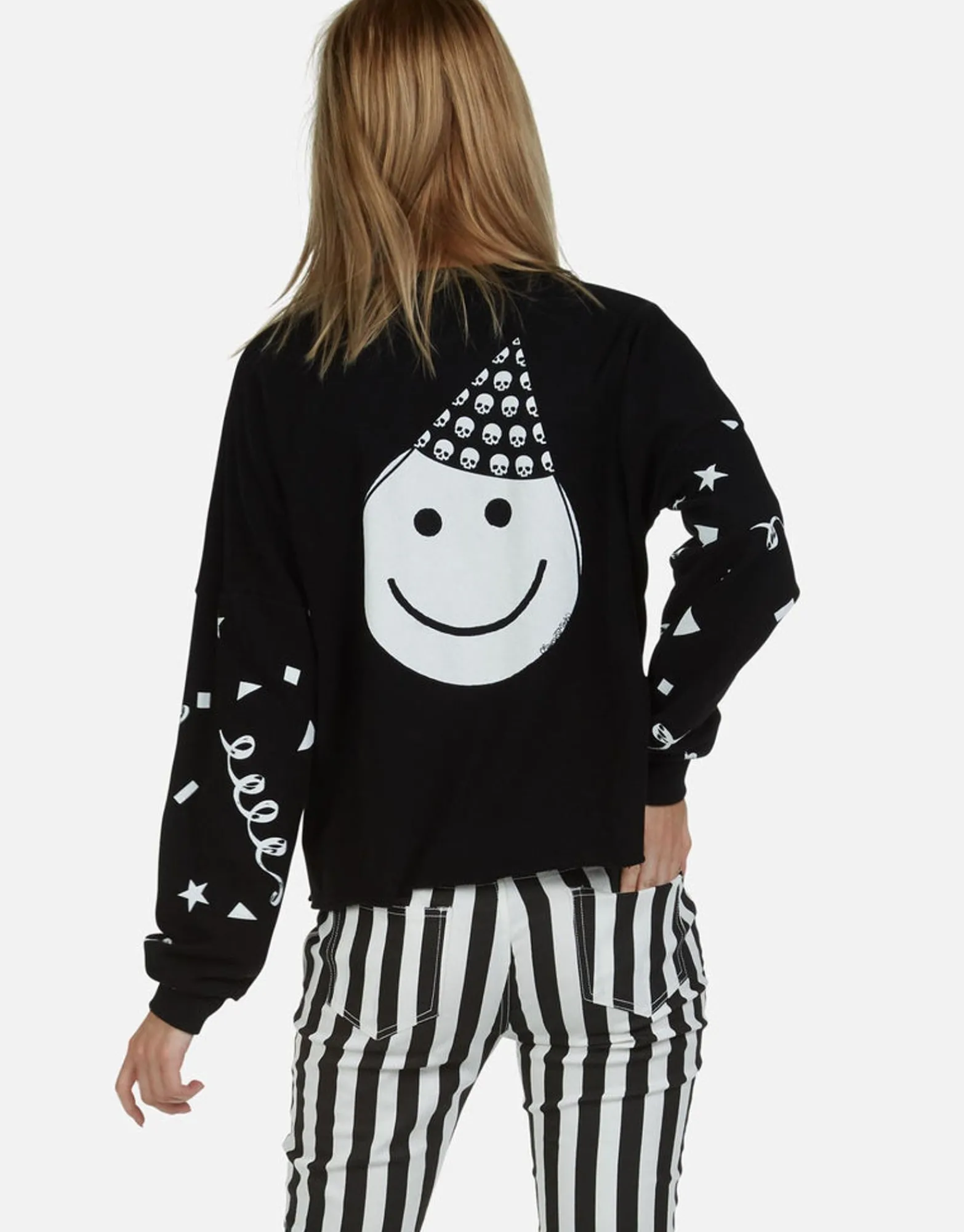 Best Lightning Skull Drop Shoulder Pullover | Lee By Women Long Sleeve