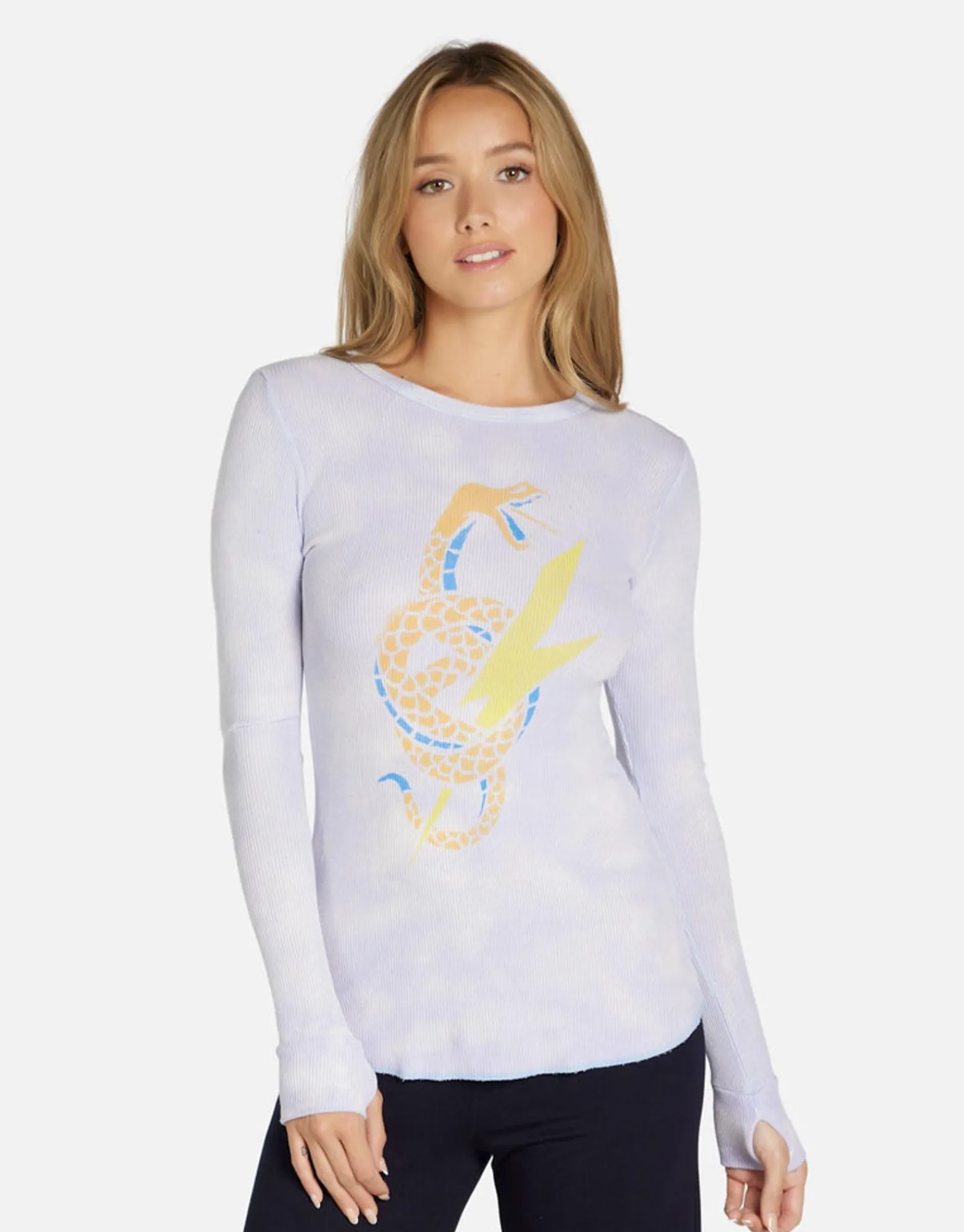 Flash Sale Lightning Snake Fitted Top | Mckinley By Women Long Sleeve