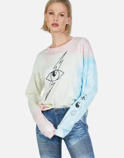Shop Lightning Star Eye L/S Drop Shoulder Tee | Luella By Women Long Sleeve