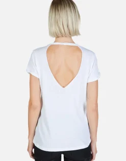 Shop Lightning Storm Eye S/S Tee W/ Back Cut-Out | Moxie By Women Short Sleeve