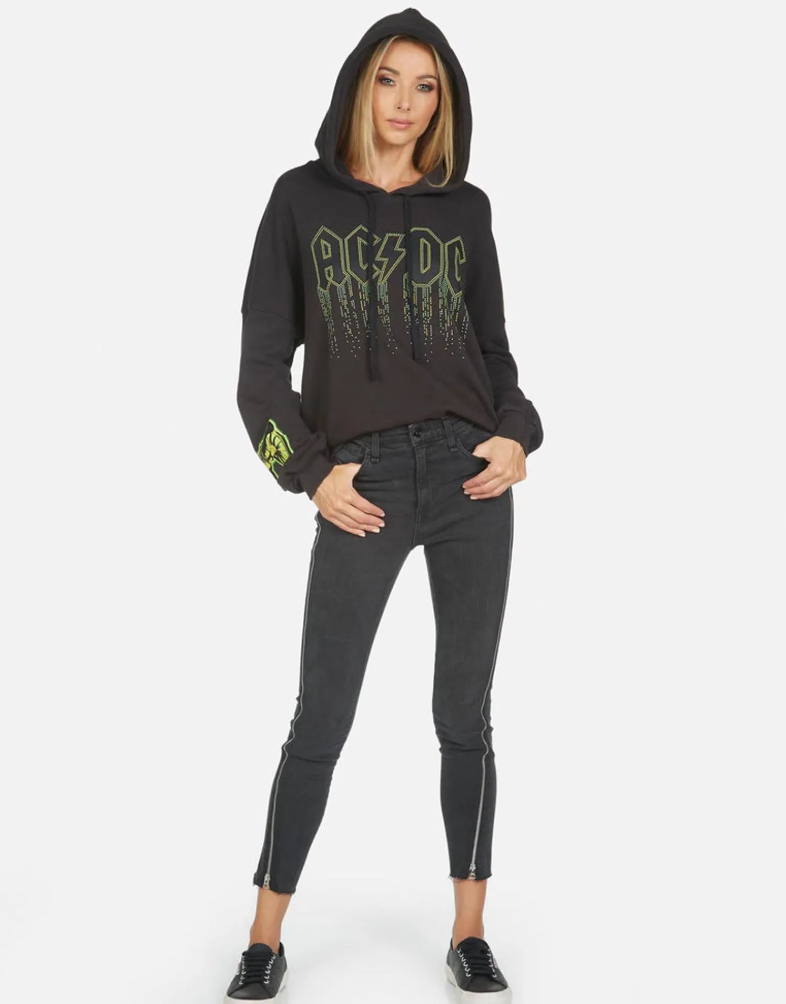 Sale Lila Ac/Dc Neon Stud Women Hoodies