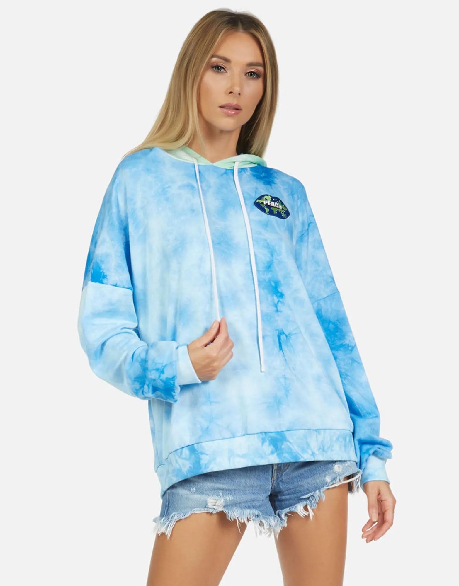 Shop Lila World Peace Lips Women Hoodies