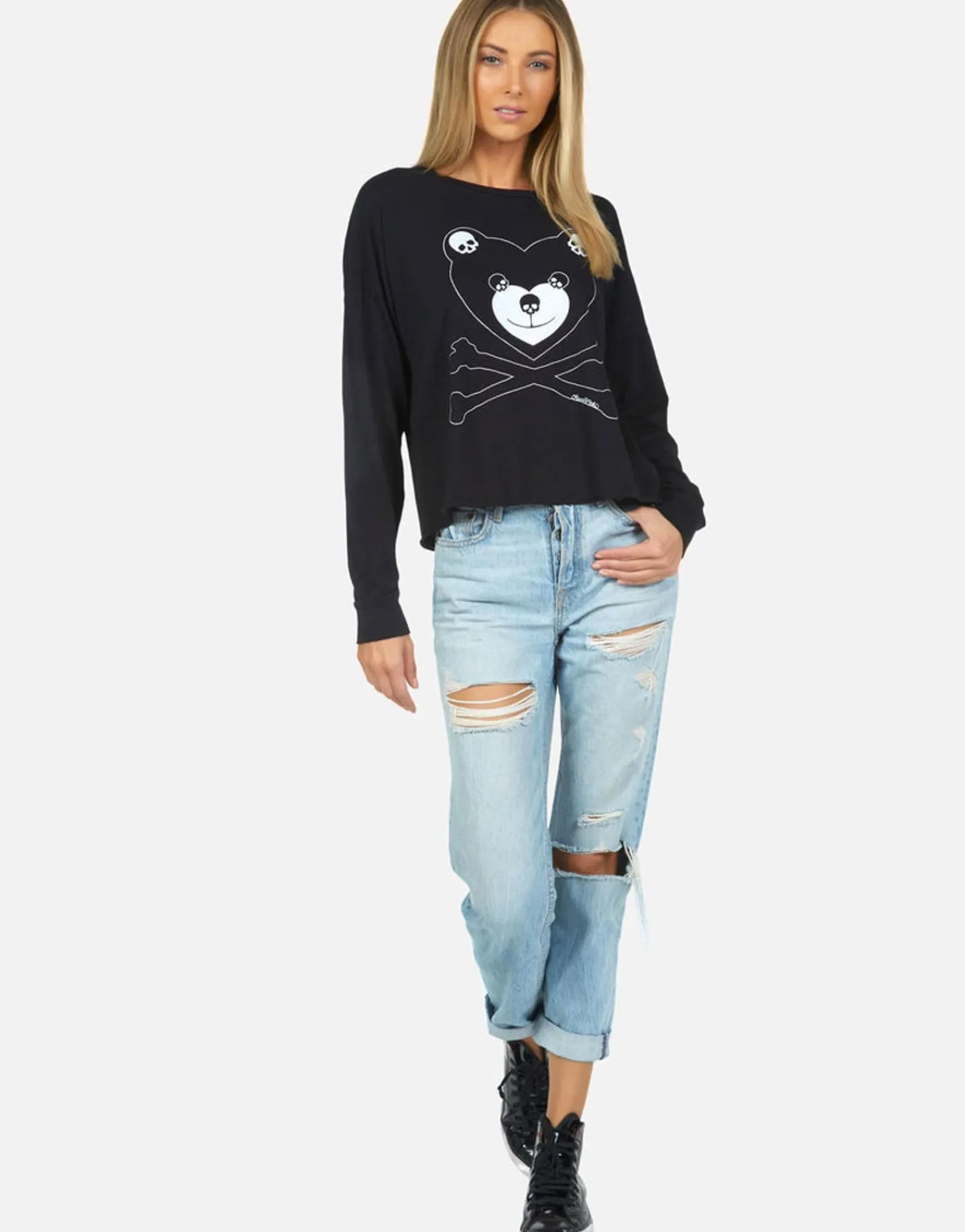 Best Sale Lori Skull Love Bear Women Long Sleeve
