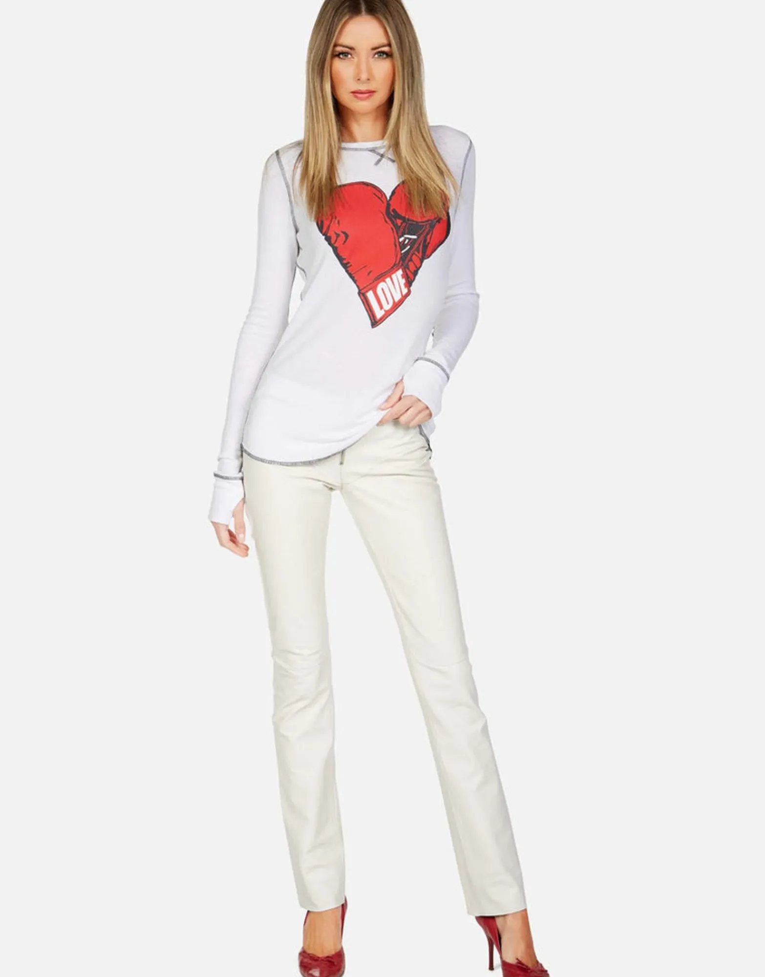 Clearance Love Boxing Fitted Thermal W/ Thumbhole | Alexis By Women Long Sleeve