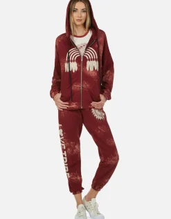 Cheap Love Tribe Skull Zip Up Hoodie | Koa By Women Hoodies